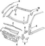 523803157B - Body: Front Panel for Volkswagen: Golf, Jetta Image