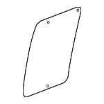 F8UZ1525722AB - Body: Glass for Ford: E-150, E-150 Club Wagon, E-150 Econoline, E-150 Econoline Club Wagon, E-250, E-250 Econoline, E-350 Club Wagon, E-350 Econoline, E-350 Econoline Club Wagon, E-350 Super Duty, E-450 Econoline Super Duty, E-450 Super Duty, Econoline Super Duty Image