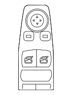 61319299457 - Body: Window Switch for BMW: 330e, 330e xDrive, 330i, 330i xDrive, 430i, 430i Gran Coupe, 430i xDrive, 430i xDrive Gran Coupe, 530e, 530e xDrive, 530i, 530i xDrive, 540i, 540i xDrive, 740e xDrive, 740i, 740i xDrive, 745e xDrive, 750i, 750i xDrive, 840i Gran Coupe, 840i xDrive Gran Coupe, Alpina B7, Alpina XB7, i4, M3, M340i, M340i xDrive, M4, M440i, M440i Gran Coupe, M440i xDrive, M440i xDrive Gran Coupe, M760i xDrive, M8, M8 Gran Coupe, M850i xDrive Gran Coupe, X3, X4, X7, XM Image