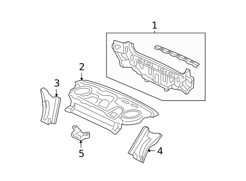 Rear Body for 2008 Acura TSX #0