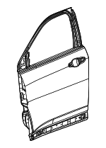 68242542AD - Body: Door Shell for Jeep: Compass Image