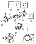 68060358AA - : Crankshaft Bearing Kit for Mopar Image