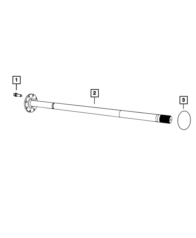 68672631AA - Differential and Drive Line: Axle Rear Shaft for Mopar Image