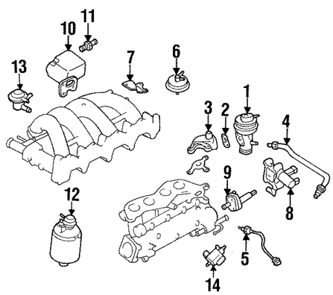 EGR System for 1997 Nissan 240SX #0