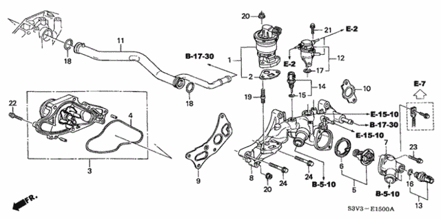 Water Pump - Sensor (1) for 2001 Acura MDX #0