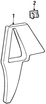 9416290 - Body: Lock Pillar Trim for Volvo: 850 Image