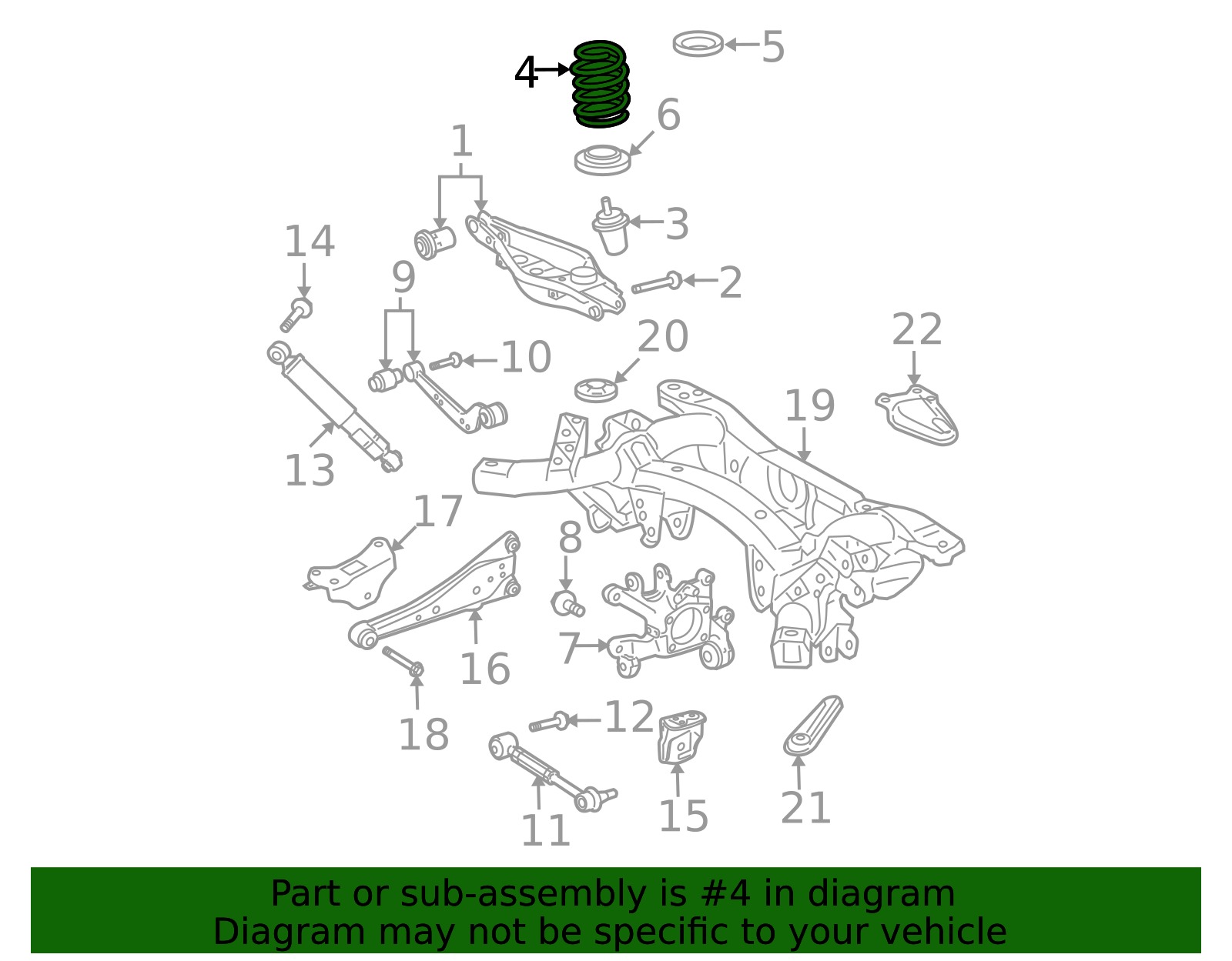 R48240 48231-0R020 - 2006-2012 Toyota RAV4 - Coil Spring (Left, Right, Rear ...