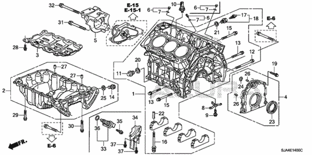 Cylinder Block - Oil Pan for 2007 Acura RL #0
