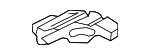 3G0827645A - Body: Latch Bracket for Audi Image
