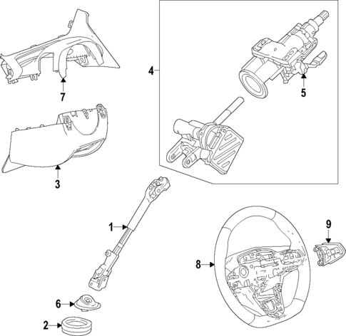 Steering Column for 2023 Chevrolet Bolt EUV #0