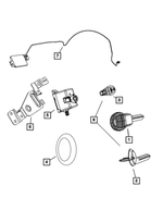 5026196AF - : Integrated Key Fob Transmitter for Mopar Image