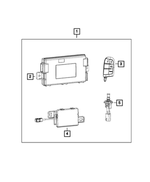 68257921AC - Mopar Accessories - Component Parts: Wireless Ignition Node Receiver for Chrysler: Town &amp; Country | Dodge: Grand Caravan | Ram: C/V Image