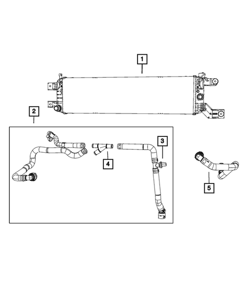 Radiator and Related Parts; Charge Air Cooler for 2024 Chrysler Voyager #3