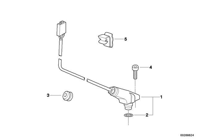 61312305839 - General Electrical System: Pulse Generator, Speedometer -  for BMW-Motorrad Image