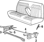 15663772 - Body: Seat Track for Chevrolet: C2500, C3500, K2500 Pickup, K3500 Pickup | GMC: C2500 Pickup, C3500 Pickup, K2500 Pickup, K3500 Pickup Image