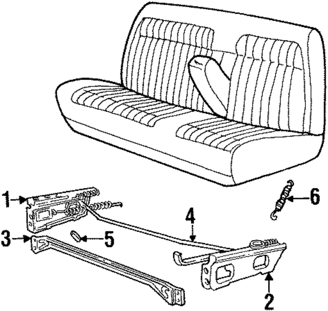 15663772 - Body: Seat Track for GM Image