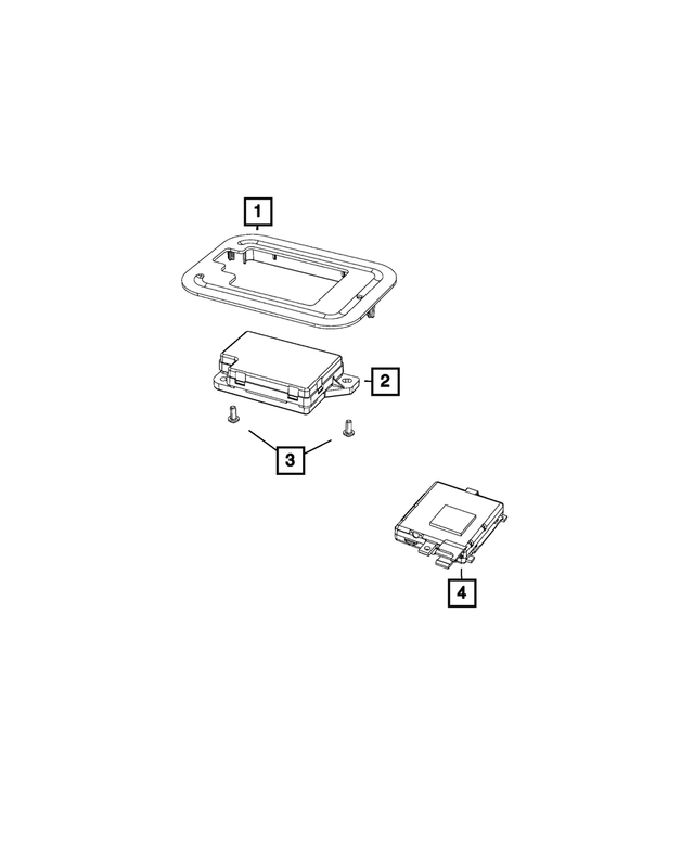 55315164AA - Electrical: Module Bracket for Mopar Image