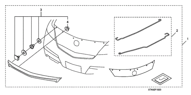 Deck Lid Spoiler for 2011 Acura TL #0