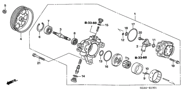 P.S. Pump (2) for 2007 Acura TSX #0