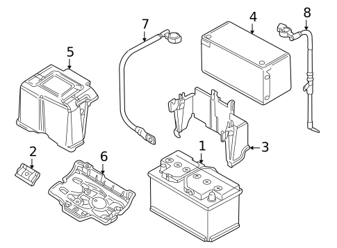 Battery for 2003 Volkswagen Jetta #0