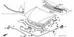 60100SV4010ZZ - Body/Air Conditioning: HOOD, ENGINE for Honda Image