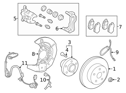 Front Brakes for 2016 Lexus RX450h #0