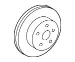 43512F6010 - Brakes: Rotor for Lexus: NX250, NX350, NX350h, RX350, RX450h Image
