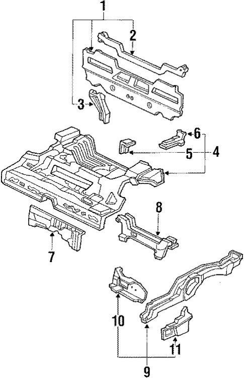 Rear Body for 1989 Honda Civic #0