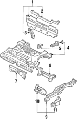 65513SH3A00ZZ - Body: Jack Support for Honda: Civic, CRX Image