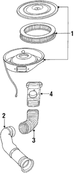 E45Y9600E - Engine: Air Cleaner for Ford Image