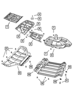 68078060AA - Frame, Bumper and Fascia: Transfer Case Damper for Mopar Image