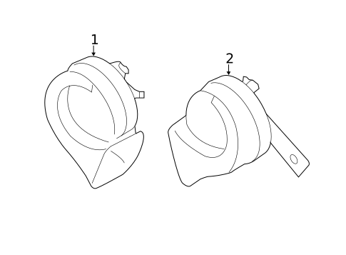 Horn for 2016 Nissan Murano #0