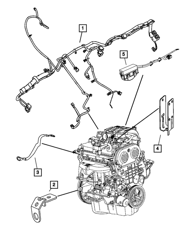 56041379AA - Electrical: Housing Clip for Mopar Image