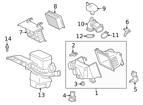 Air Intake for 2012 Toyota Sienna #0