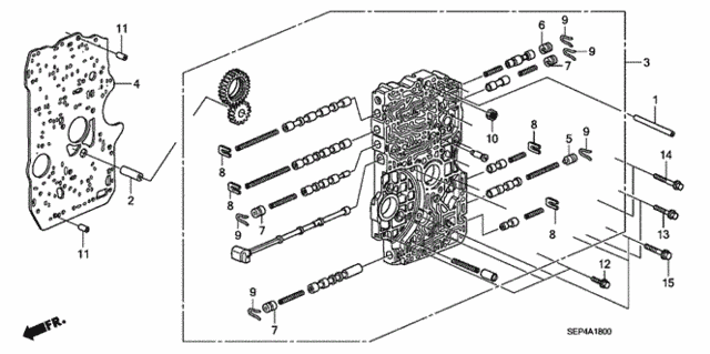 AT Main Valve Body ('07) for 2007 Acura TL #0