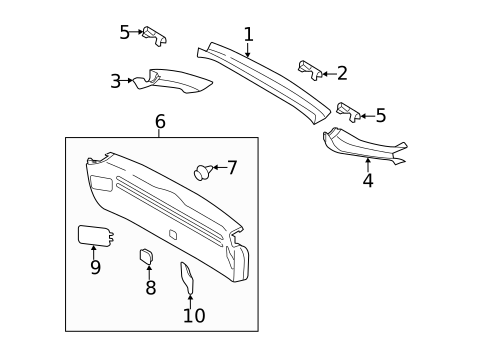 Interior Trim for 2008 Subaru Impreza #0