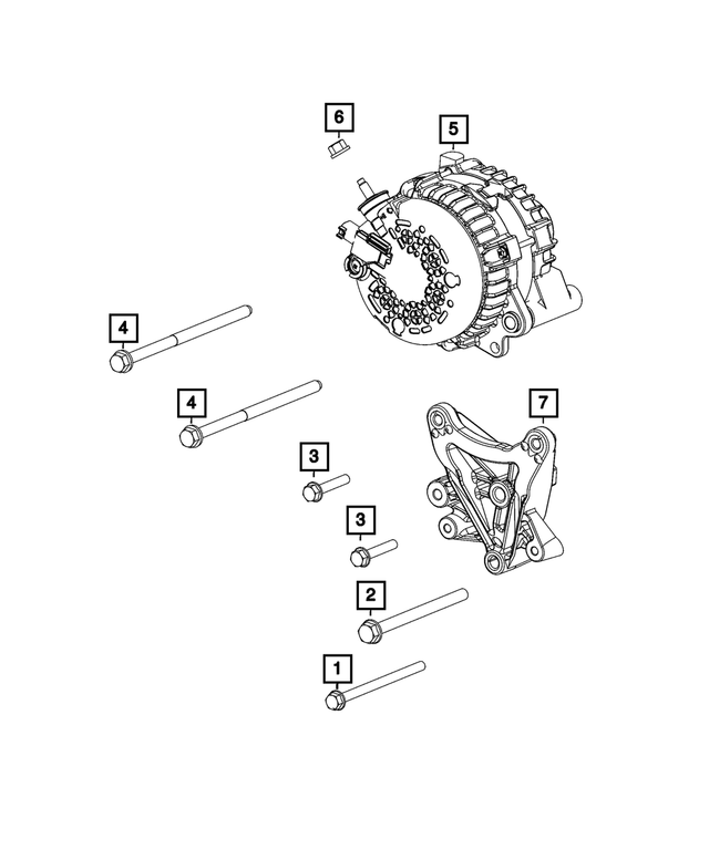 6104210AA - Electrical: Hex Head Screw for Mopar Image image