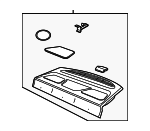 12797076 - Body: Pkg Tray Trim for Saab: 9-3 Image