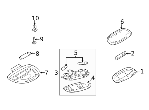 Interior Lamps for 2009 Ford E-150 #0