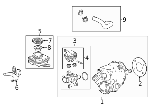 Master Cylinder - Components On Dash Panel for 2023 Acura MDX #0
