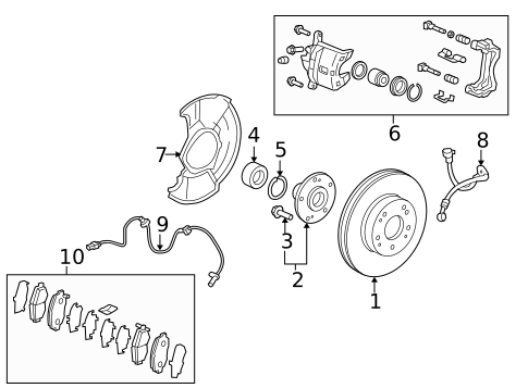 Front Brakes for 2012 Honda Civic #0