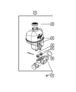 5183872AA - Brakes: Hex Lock Nut, Mounting for Mopar Image