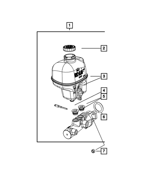 Brake Master Cylinder for 2008 Dodge Ram 2500 #0