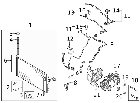 Condenser, Compressor & Lines for 2013 Audi Q7 #0