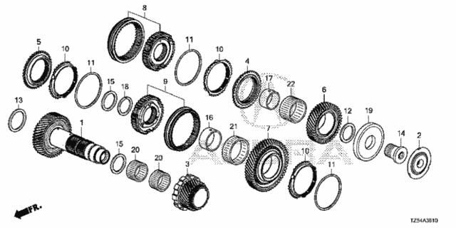 AT Secondary Shaft (DCT) for 2018 Acura MDX #0
