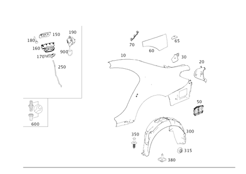 Rear Fender for 2018 Mercedes-Benz S63 AMG #0