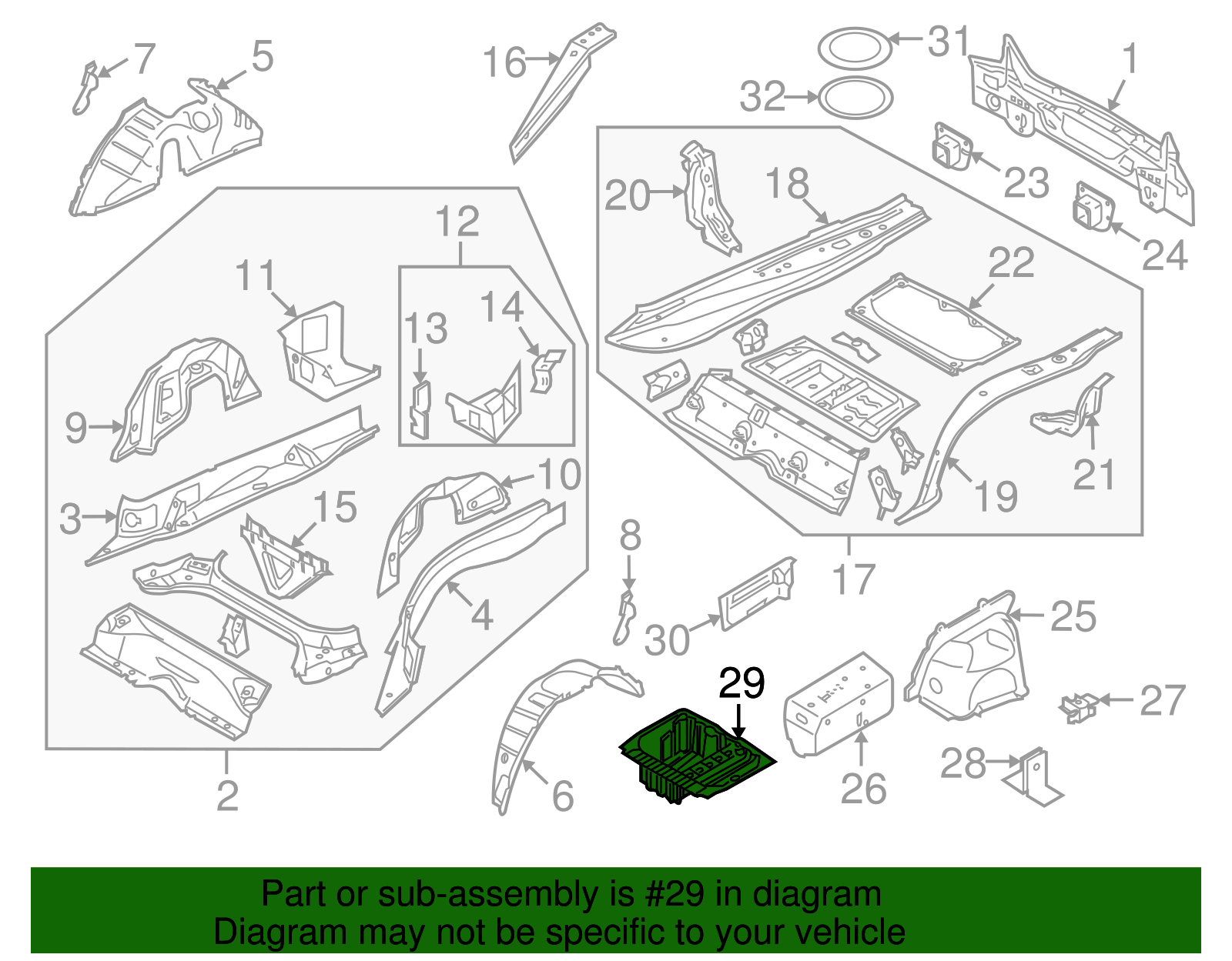 Spare Housing - BMW (51717166854)