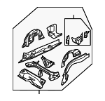41117193221 - Body: Rear Frame Assembly for BMW: 1 Series M, 128i, 135i, 135is Image