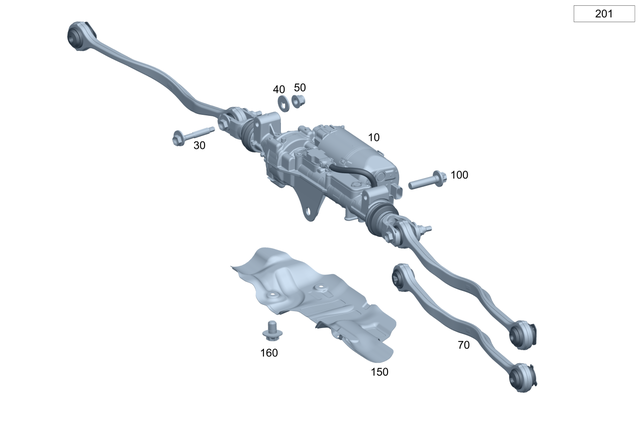 2064605102 - Steering: Rear Axle Steering for Mercedes-Benz Image image