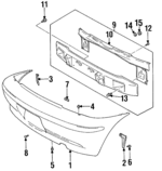 7181150G00P14 - Body: Bumper Cover for Suzuki Image